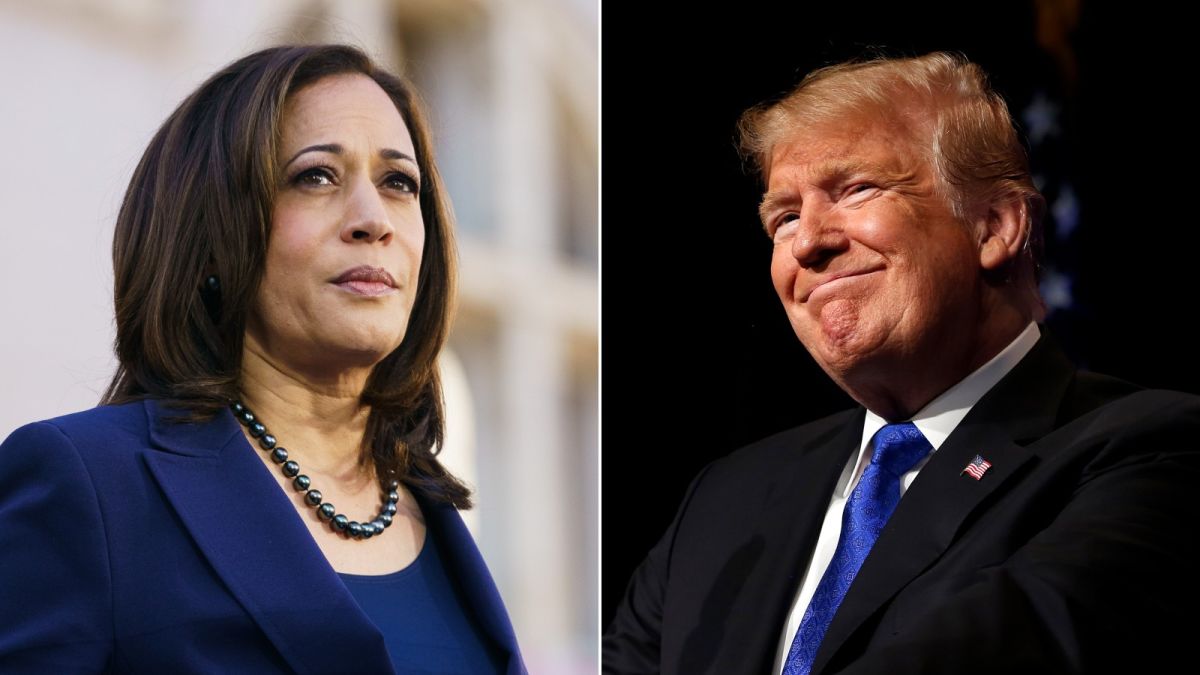 Kamala está à frente de Trump em nova pesquisa divulgada nos EUA