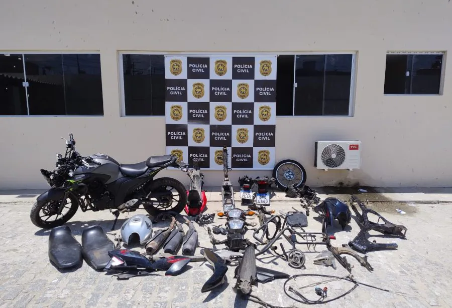 Polícia Civil desmantela desmanche de motos roubadas em Maxaranguape