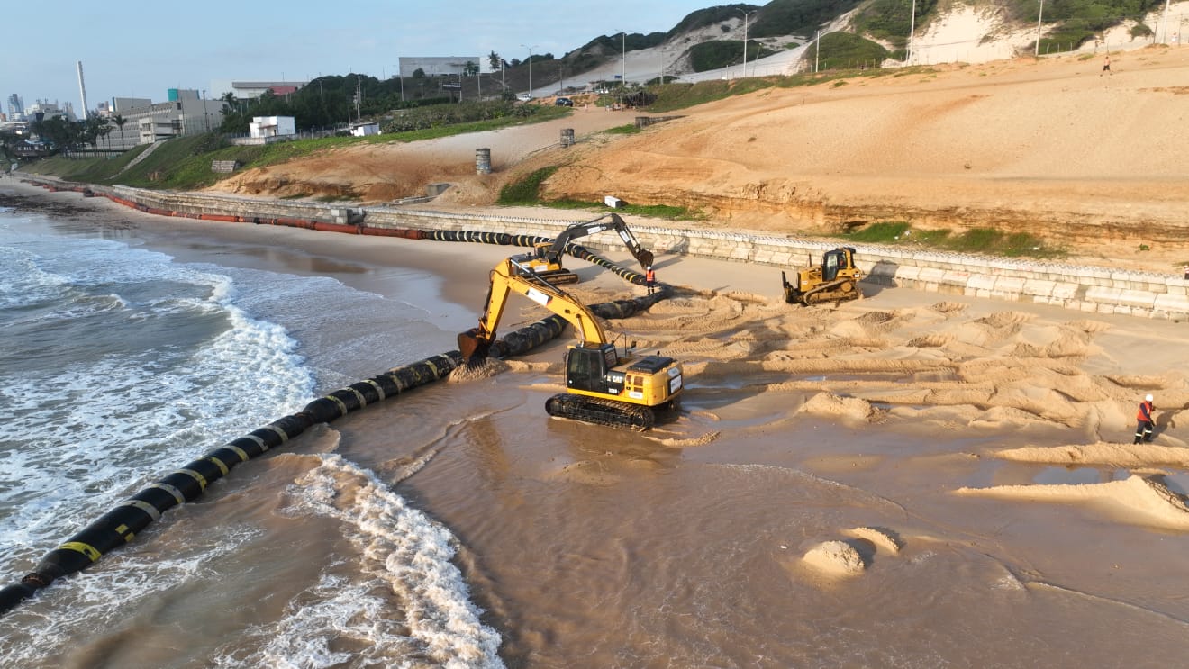 Funpec divulga Nota sobre estudo que analisou tipo de areia usado na engorda de Ponta Negra