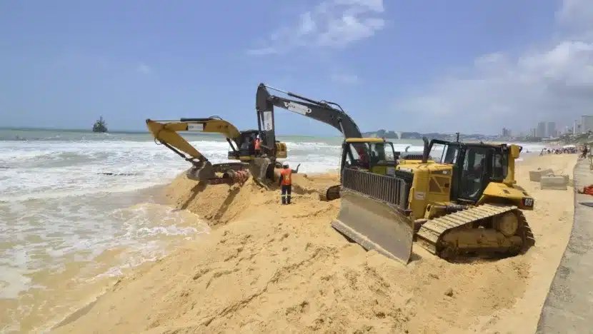 Nova jazida tem 1,5 milhão de metros cúbicos de sedimentos para engorda de Ponta Negra