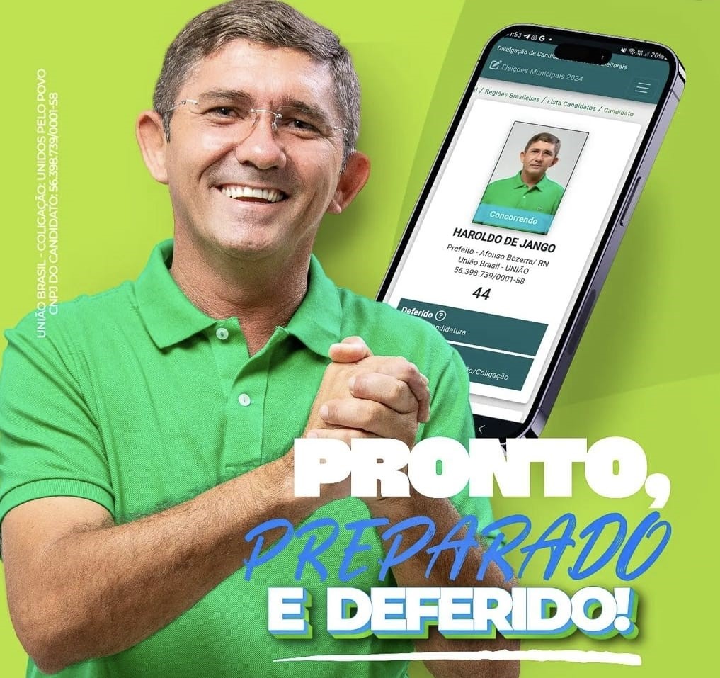 Pesquisa Perfil aponta que Haroldo de Jango deverá ser eleito prefeito de Afonso Bezerra