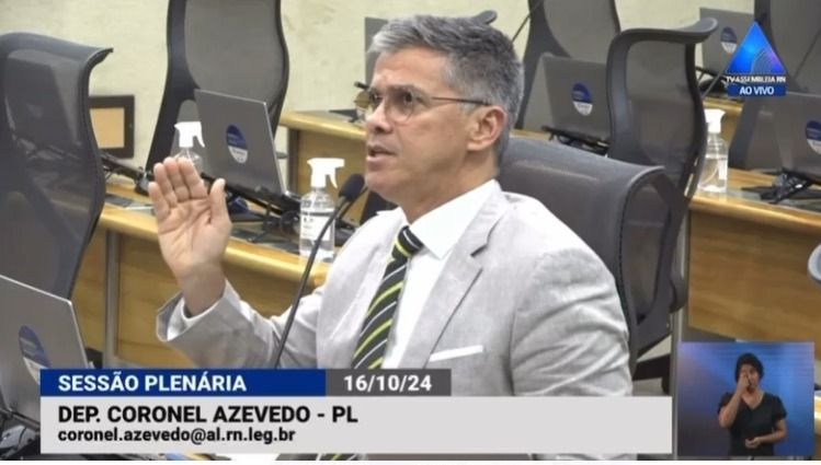 Deputado Coronel Azevedo pede ao Ministério Público Eleitoral para averiguar ação de Lula em Natal