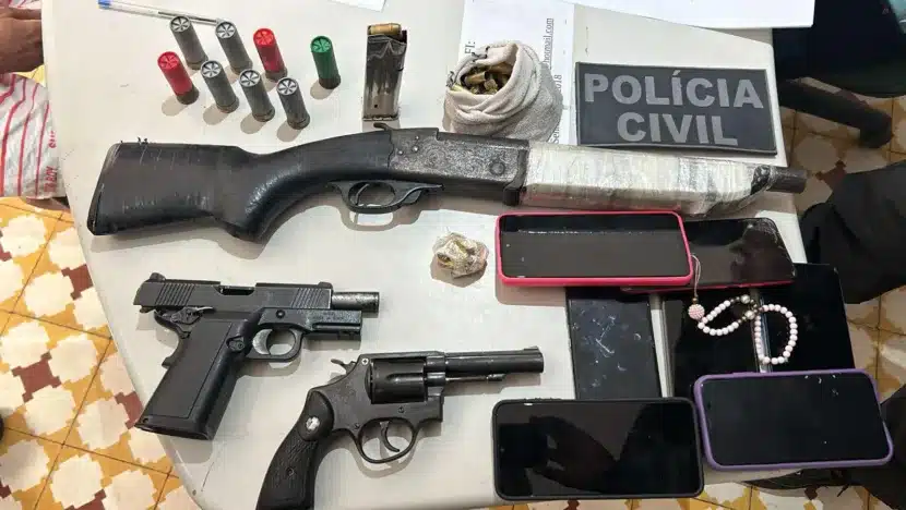 Polícia Civil prende sete integrantes de facção criminosa em Santana do Matos