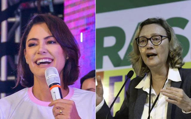 Michelle Bolsonaro ironizou derrota de Maria do Rosário: “Perdeu de lavada”