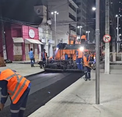Comerciantes comemoram revitalização de rua importante na Cidade Alta