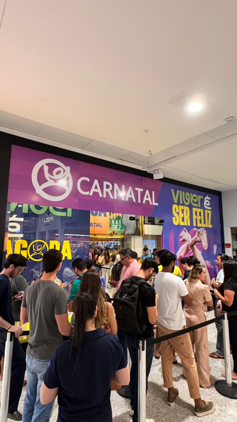 Central do Carnatal com fila e grande procura no encerramento da Black Friday