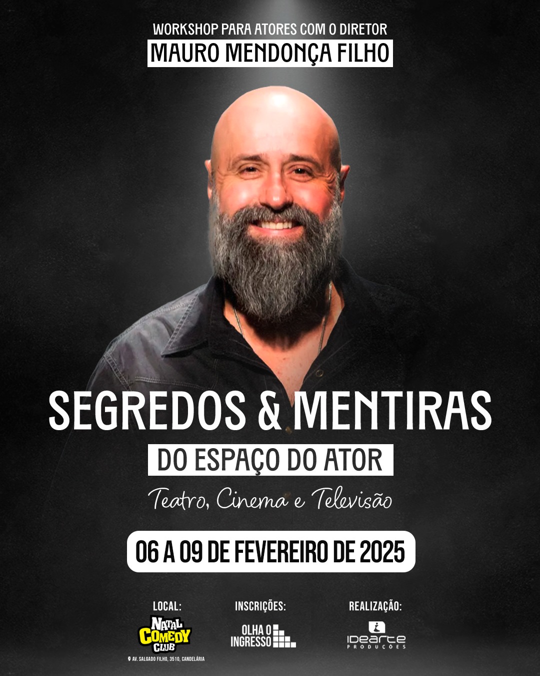 Vencedor de dois Emmys, diretor da Globo, Mauro Mendonça Filho traz à Natal workshop de teatro, cinema e TV