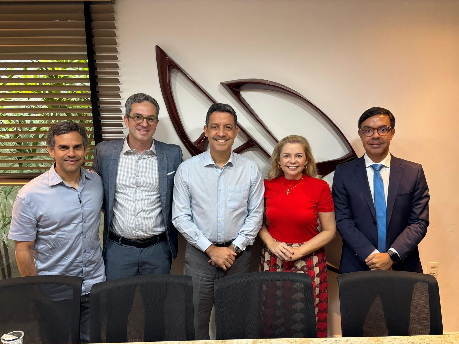 Presidente eleito da OAB/RN, Carlos Kelsen, recebe os médicos Márcio Rêgo e Carla Karine