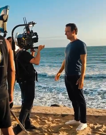 Confira bastidores da gravação do apresentador Tadeu Schmidt em Natal para o Especial de Fim de Ano da Globo