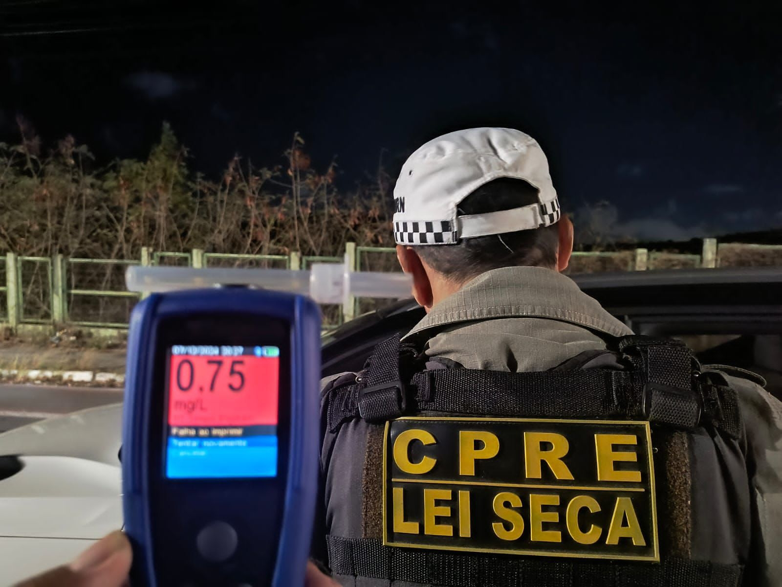 Idoso embriagado oferece 1.200 reais e é preso por tentativa de suborno em blitz na zona Sul de Natal