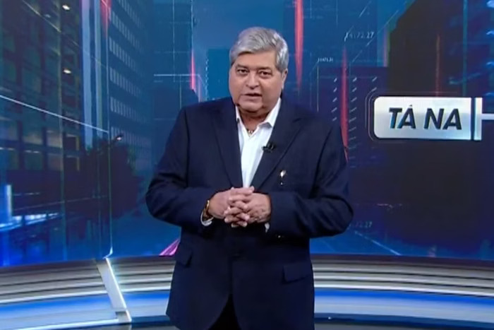 ENTRA: Em estreia, Datena diz que espera uma “carreira longa e feliz” no SBT