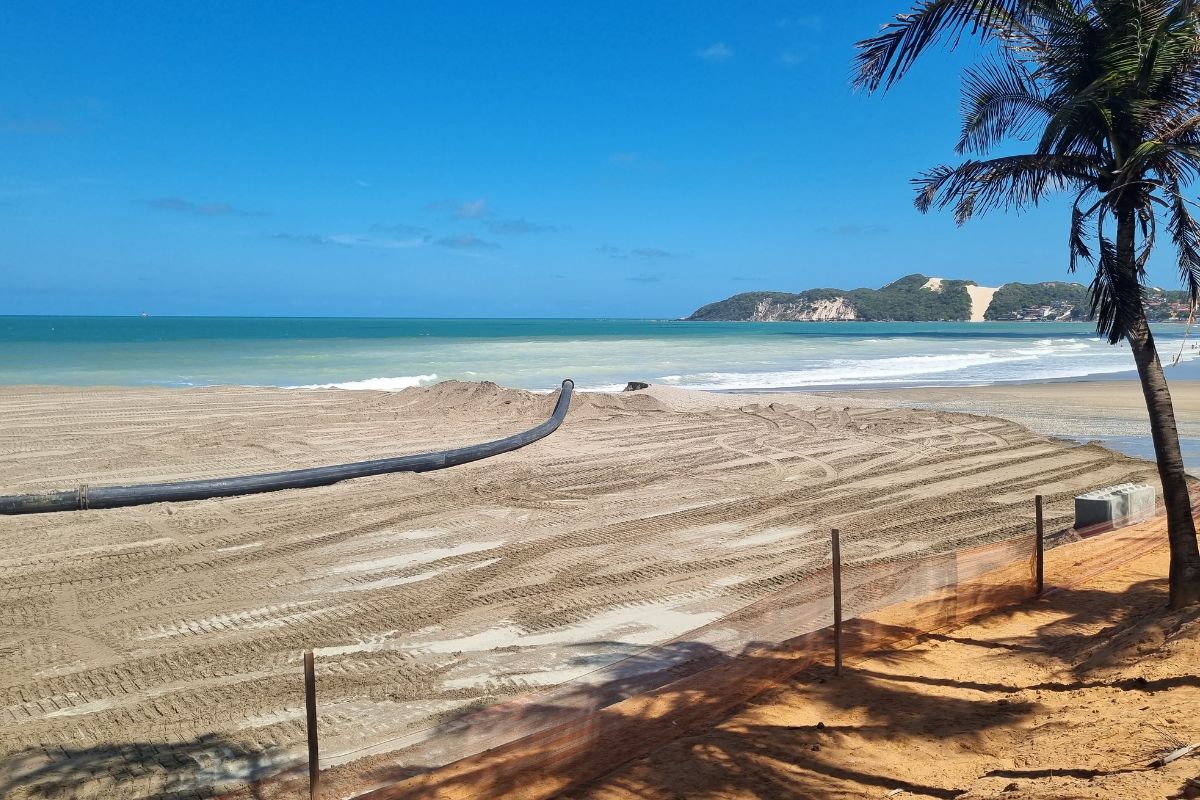 Novo prazo: engorda de Ponta Negra será concluída no fim de janeiro de 2025