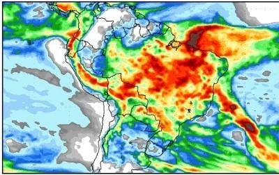 Inmet renova alerta e chuvas devem continuar em todo o RN nesta terça-feira