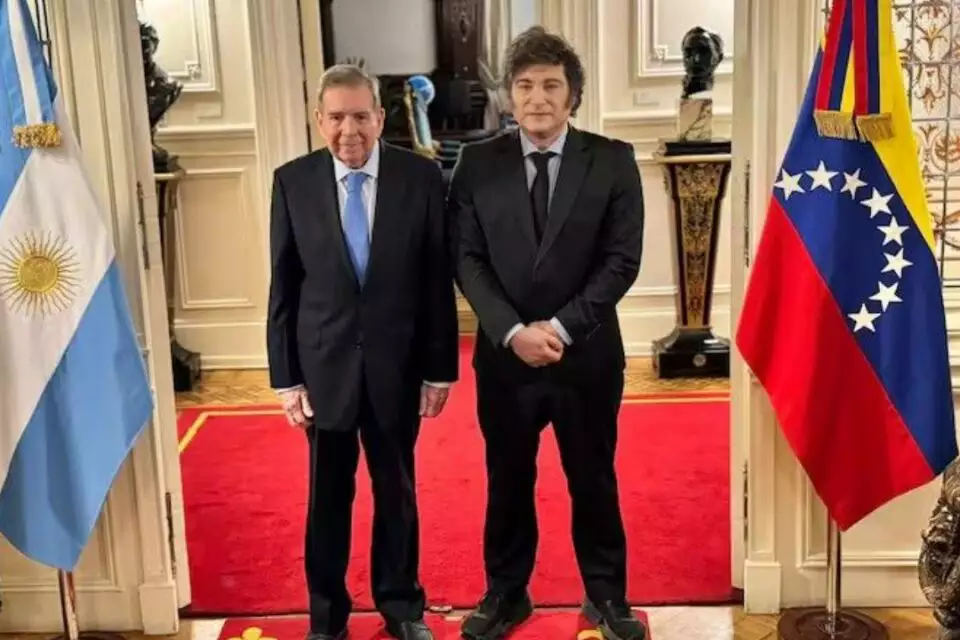 Milei recebe González como presidente eleito da Venezuela