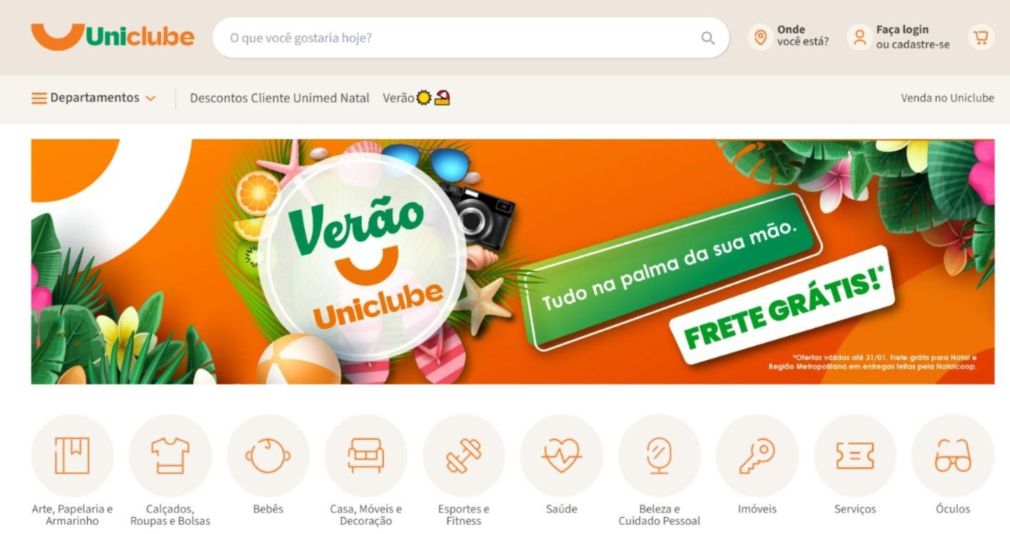 Uniclube lança campanha de verão com até 30% de desconto e frete grátis
