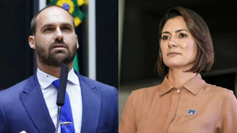 Se STF vetar Bolsonaro, Eduardo e Michelle irão à posse de Trump