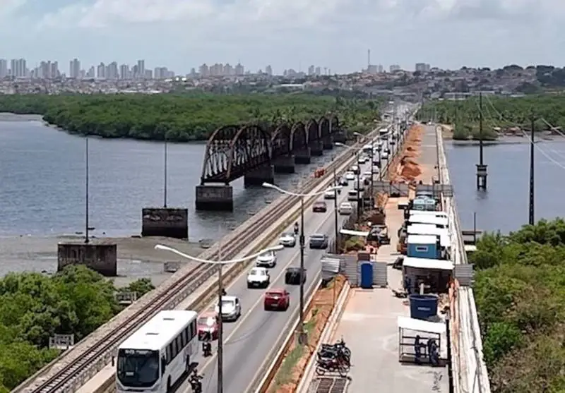 Obra na Ponte de Igapó tem conclusão prevista para maio de 2025, segundo DNIT