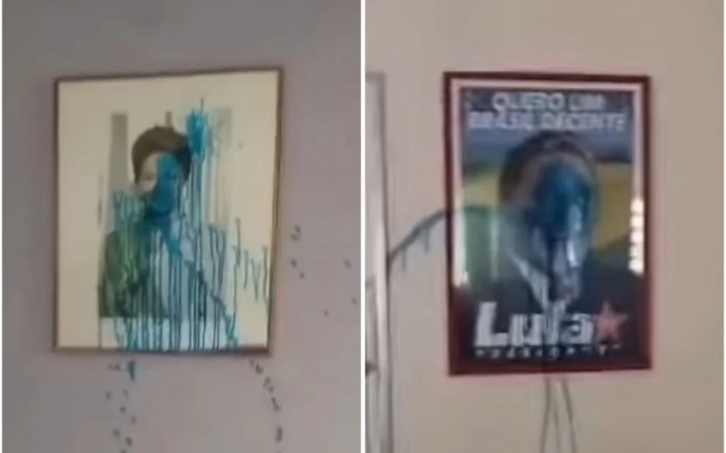 Sede do PT é invadida, depredada e tem objetos furtados; fotos de Lula e Dilma são vandalizadas