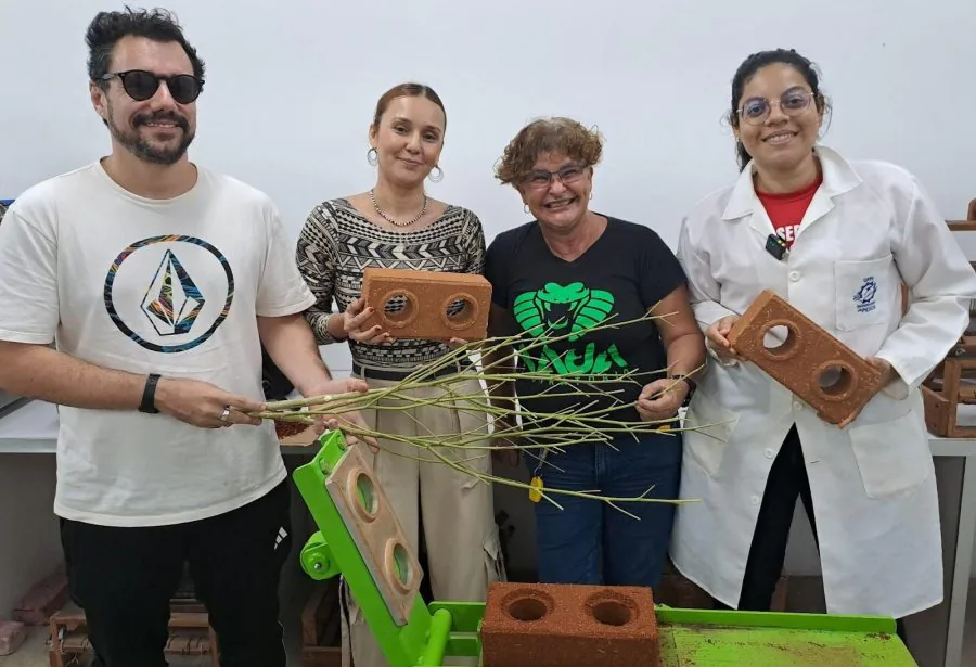 Pesquisadores da UFRN desenvolvem tijolo ecológico de Cannabis