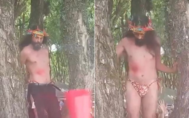 Bloco de carnaval causa polêmica com striptease de “Jesus gay”