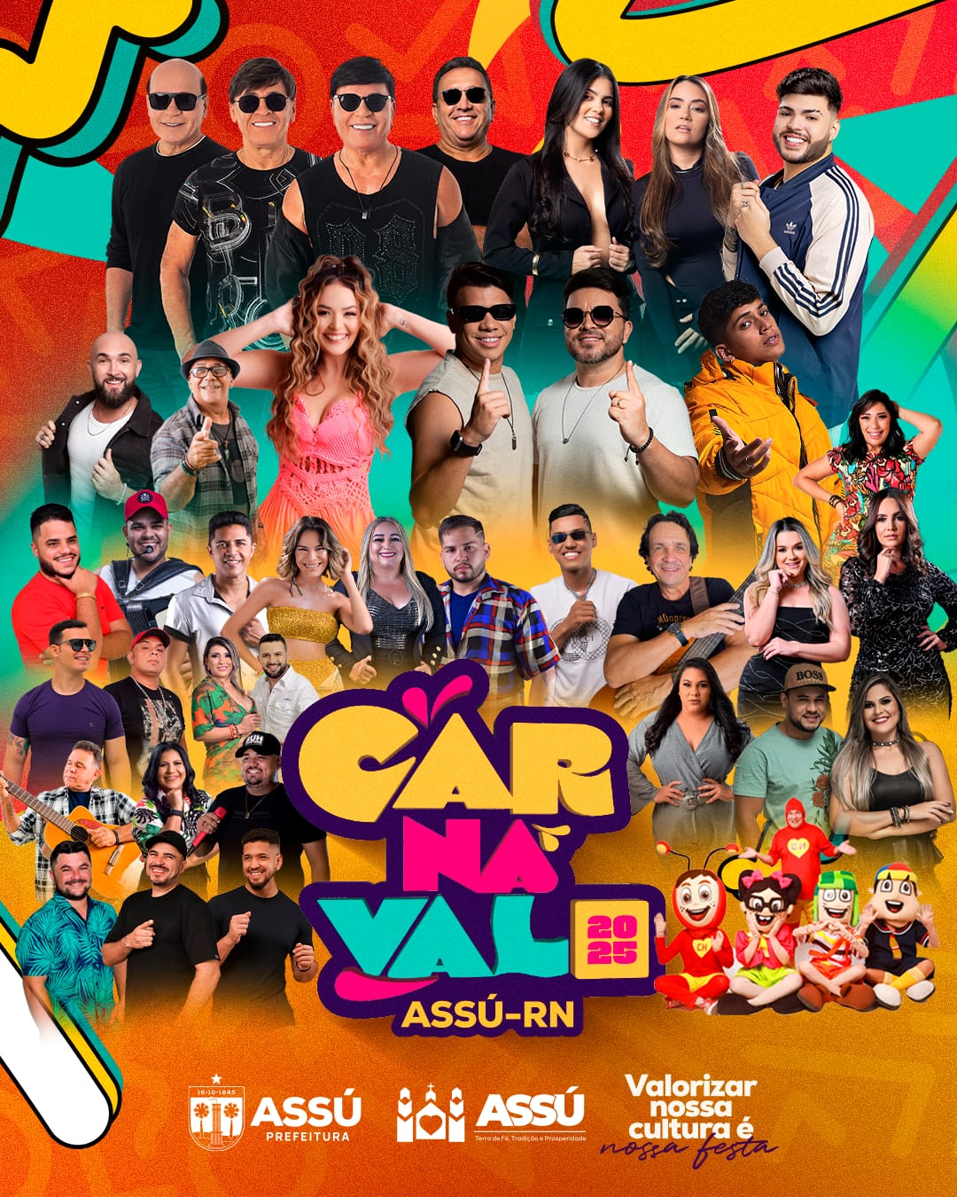 Carnaval de Assú 2025 começa nesta sexta (28) e promete ser o maior da região