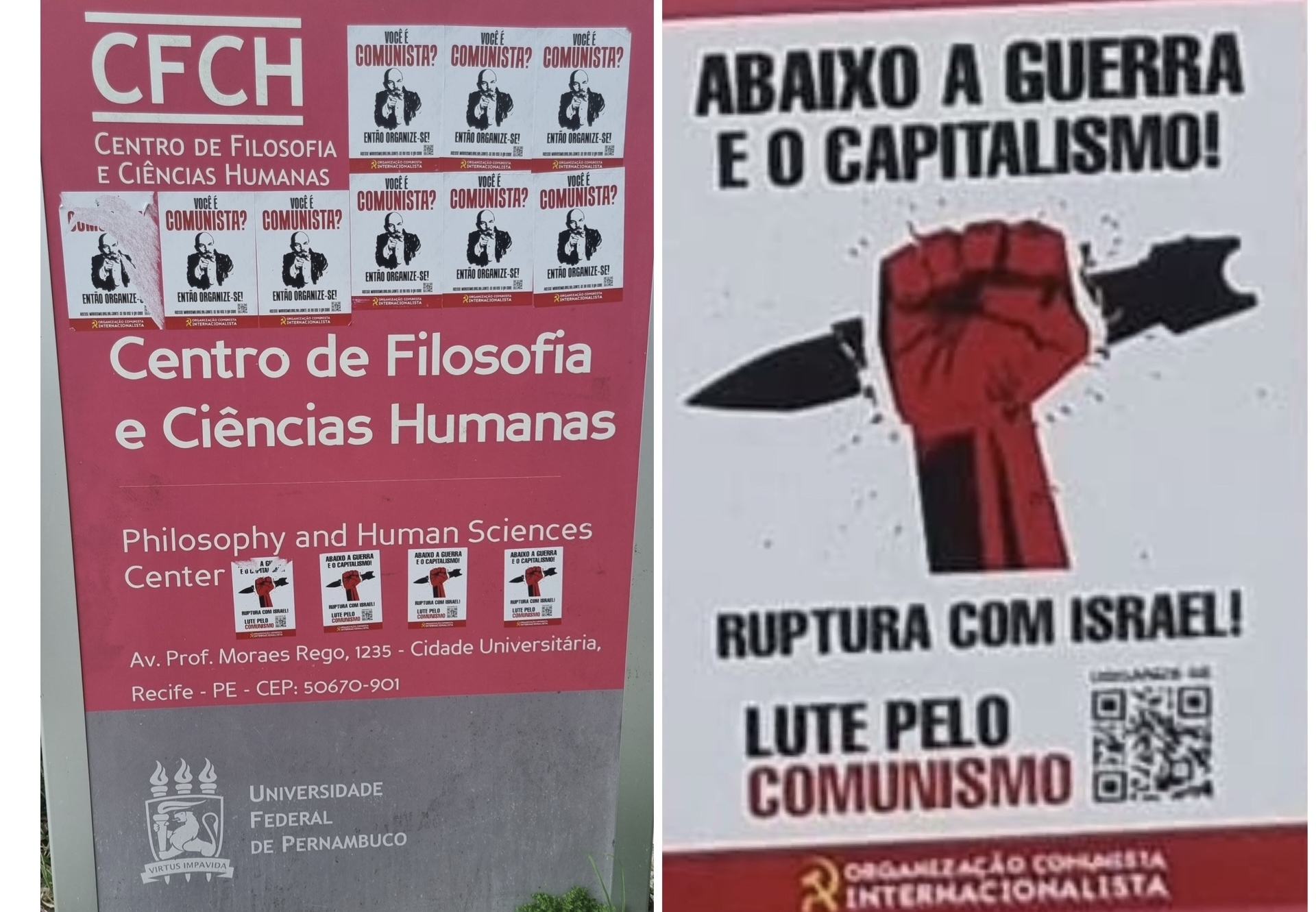 Universidade Federal de PE é usada para doutrinação comunista, apologia ao sanguinário Lênin e ódio a judeus