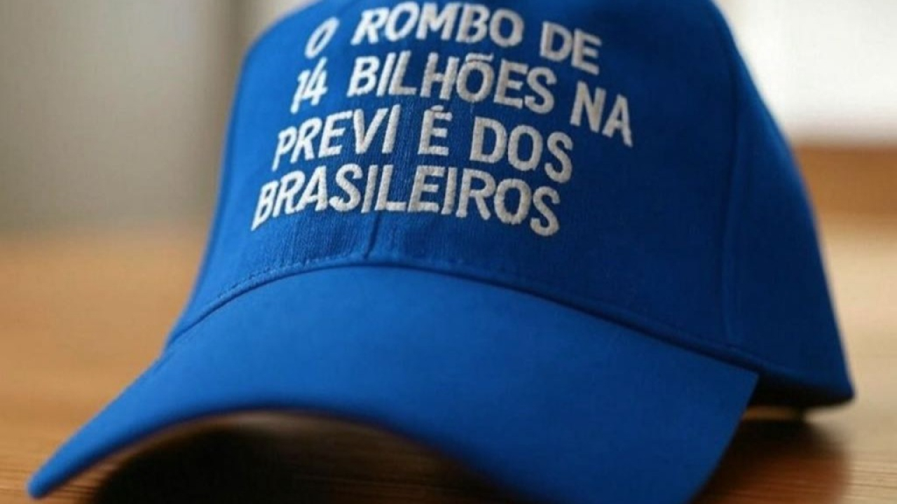 Flávio Bolsonaro ironiza perda da Previ com boné: 'Rombo é dos brasileiros'
