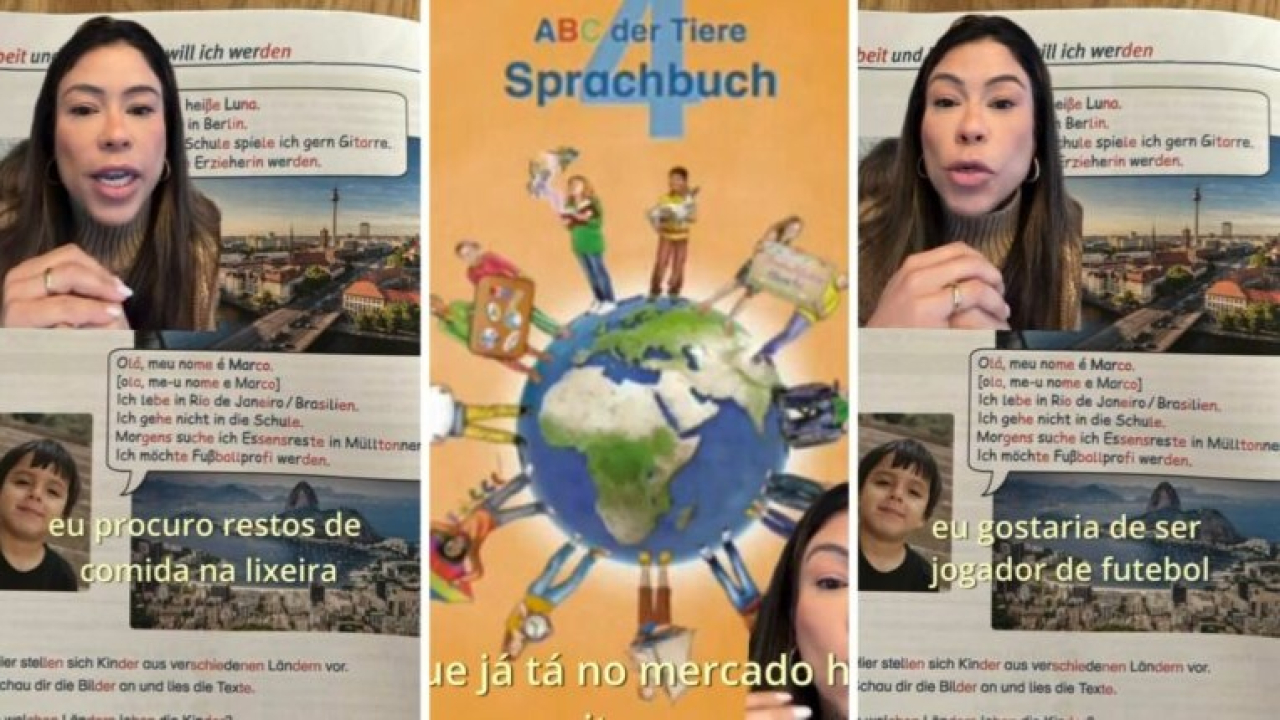 Livro alemão afirma que criança do Brasil procura comida no lixo