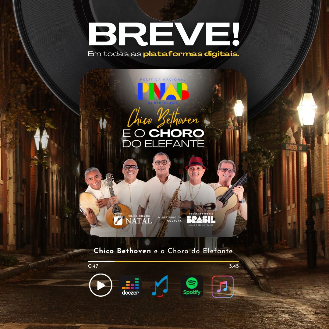 Chico Bethoven e Choro do Elefante lançam primeiro EP dia 15