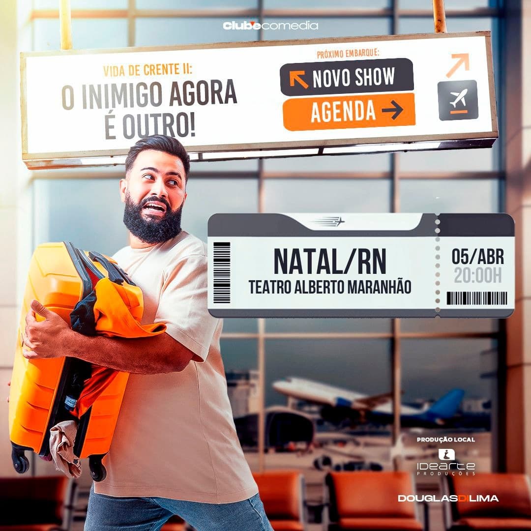 Douglas di Lima apresenta stand-up cristão no Teatro Alberto Maranhão
