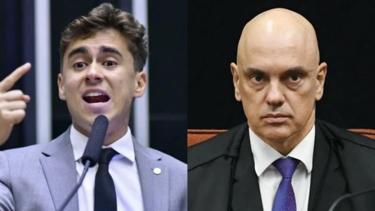 Nikolas comenta saída de Moraes da rede social X: “Arregou?”