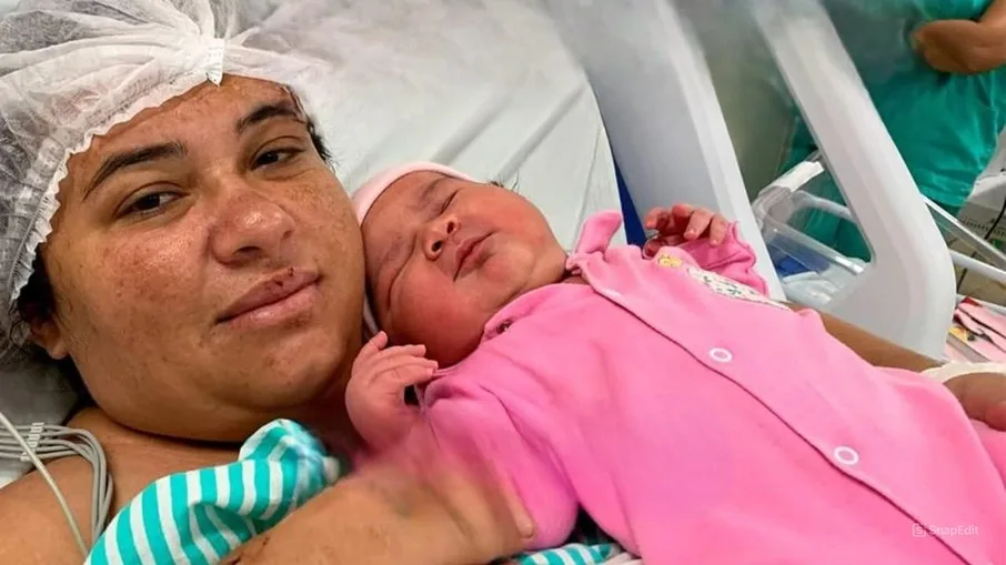 RARIDADE: Bebê de quase 6 quilos nasce em João Pessoa e se torna um dos maiores recém-nascidos do Brasil