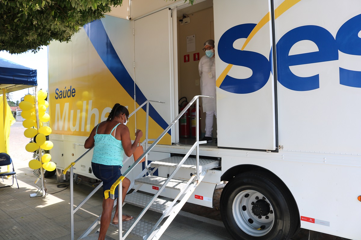 Unidade móvel do Sesc Saúde Mulher inicia atendimento gratuito em Nísia Floresta