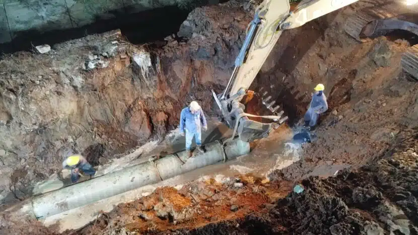 Caern conclui serviço na rede de esgoto do Barro Vermelho