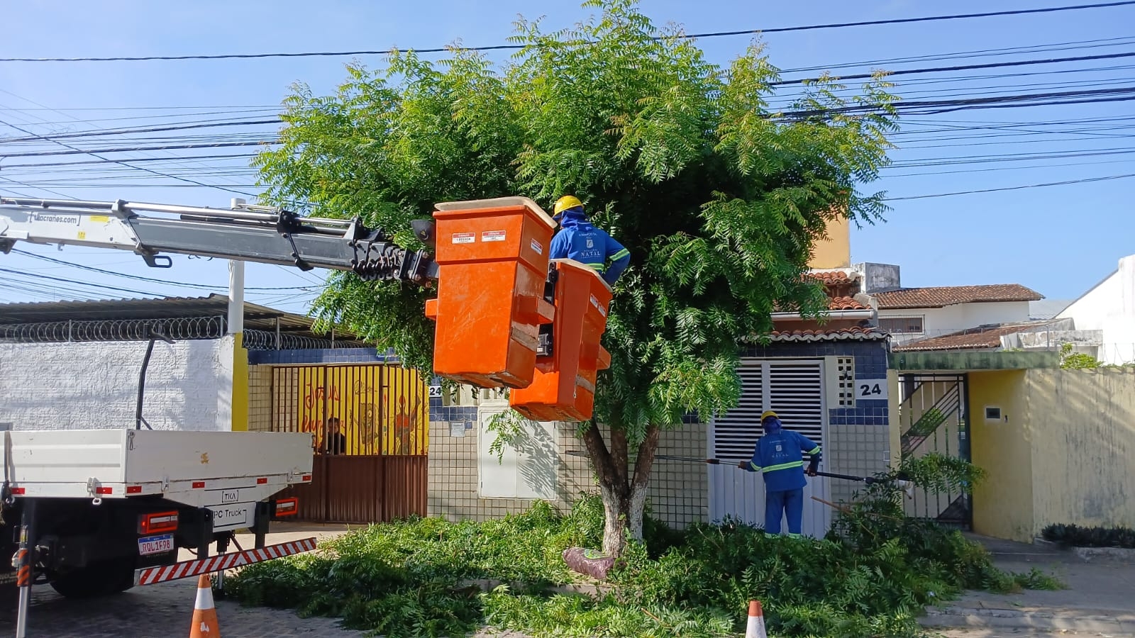 Semsur amplia podas preventivas em 25% e reduz ocorrências no período chuvoso em Natal