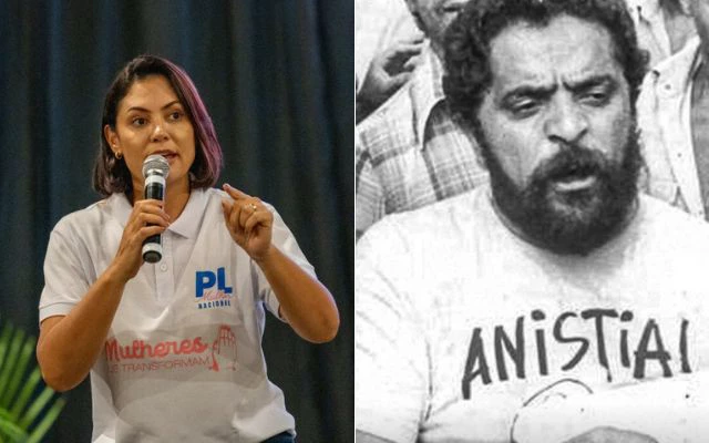 Michelle posta foto antiga de Lula com pedido de anistia