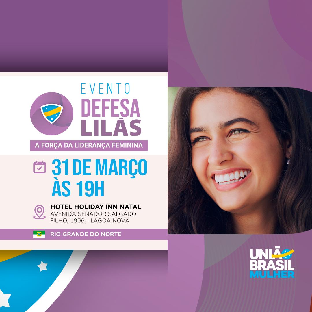 União Brasil vai homenagear 20 mulheres e instituições do RN na 1ª Edição do Prêmio Defesa Lilás