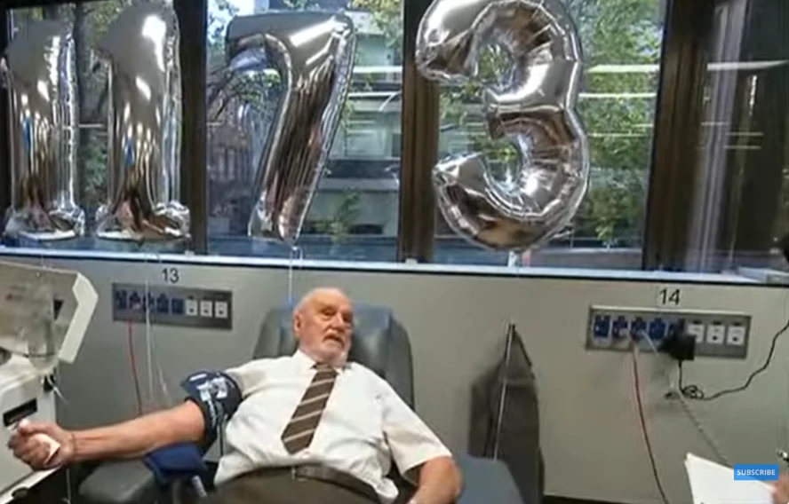 Morre homem com sangue raro que salvou 2 milhões de bebês