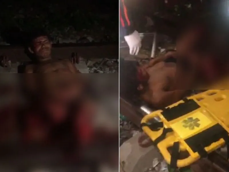 Homem tem pernas decepadas após ser atropelado por trem em Natal