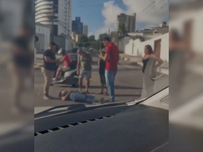 Ciclista é atropelado em frente ao Centro Administrativo