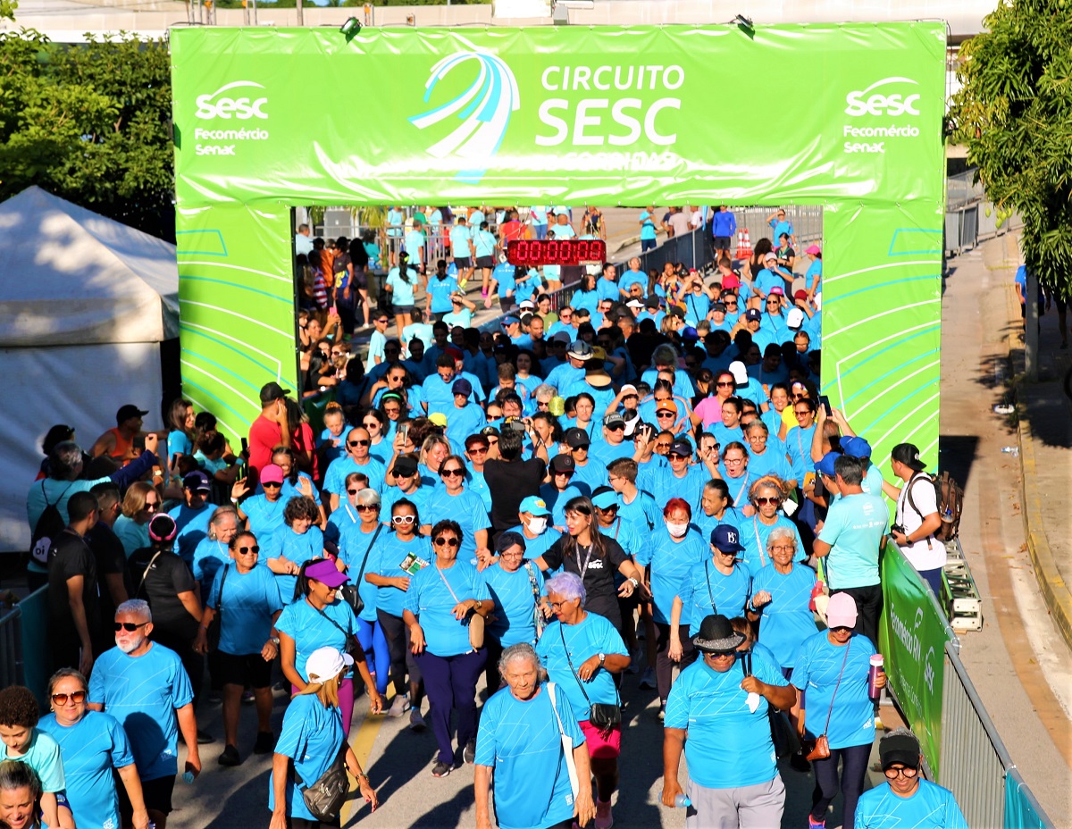 Inscrições na etapa Natal do Circuito Sesc de Corridas beneficiarão milhares de potiguares com alimentos