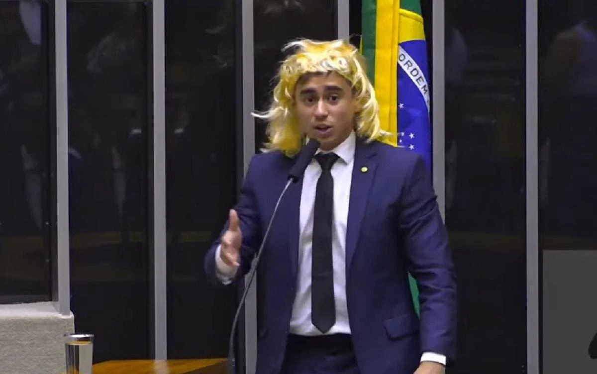 Nikolas é condenado por discurso com peruca e falas sobre trans na Câmara dos Deputados