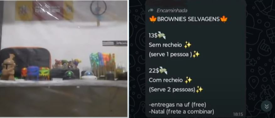 Produtos de maconha e 'brownies mágicos' são vendidos na UFRN