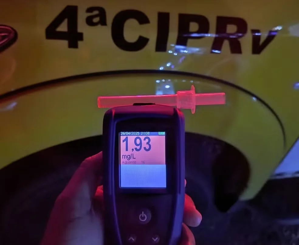 Por embriaguez ao volante, PM prende homem com maior teor alcoólico registrado no RN