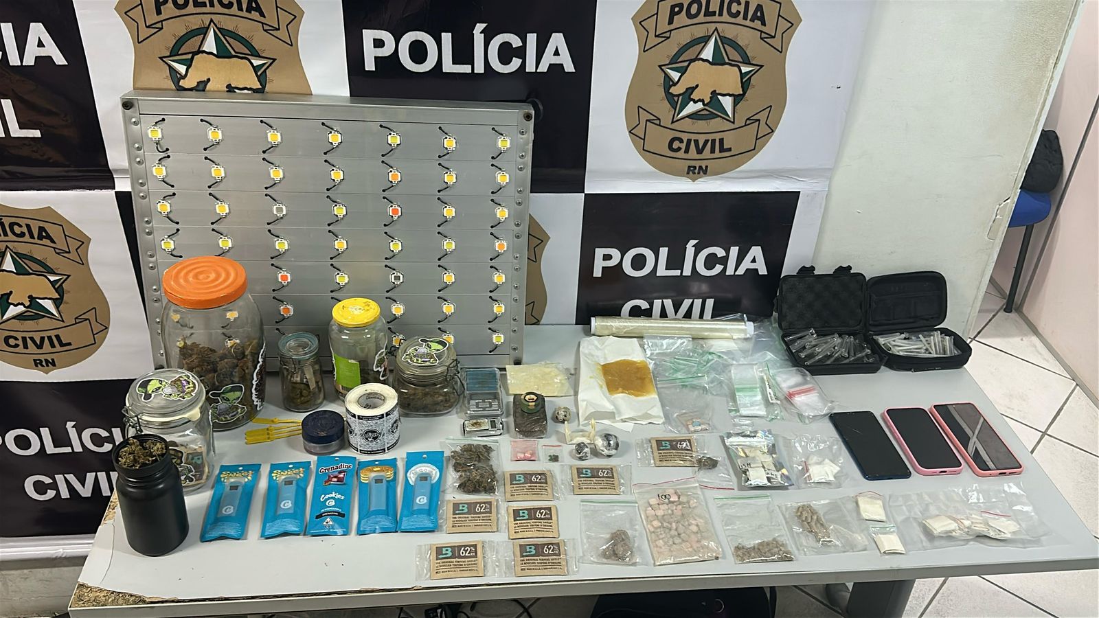 Polícia Civil mira grupo que vendia drogas para pessoas de alto poder aquisitivo em Mossoró
