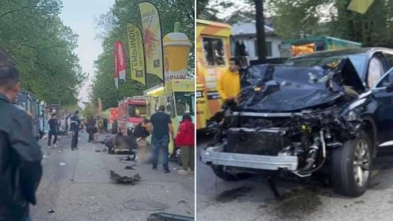 IMAGENS FORTES: Motorista atropela multidão e deixa vários mortos durante festa