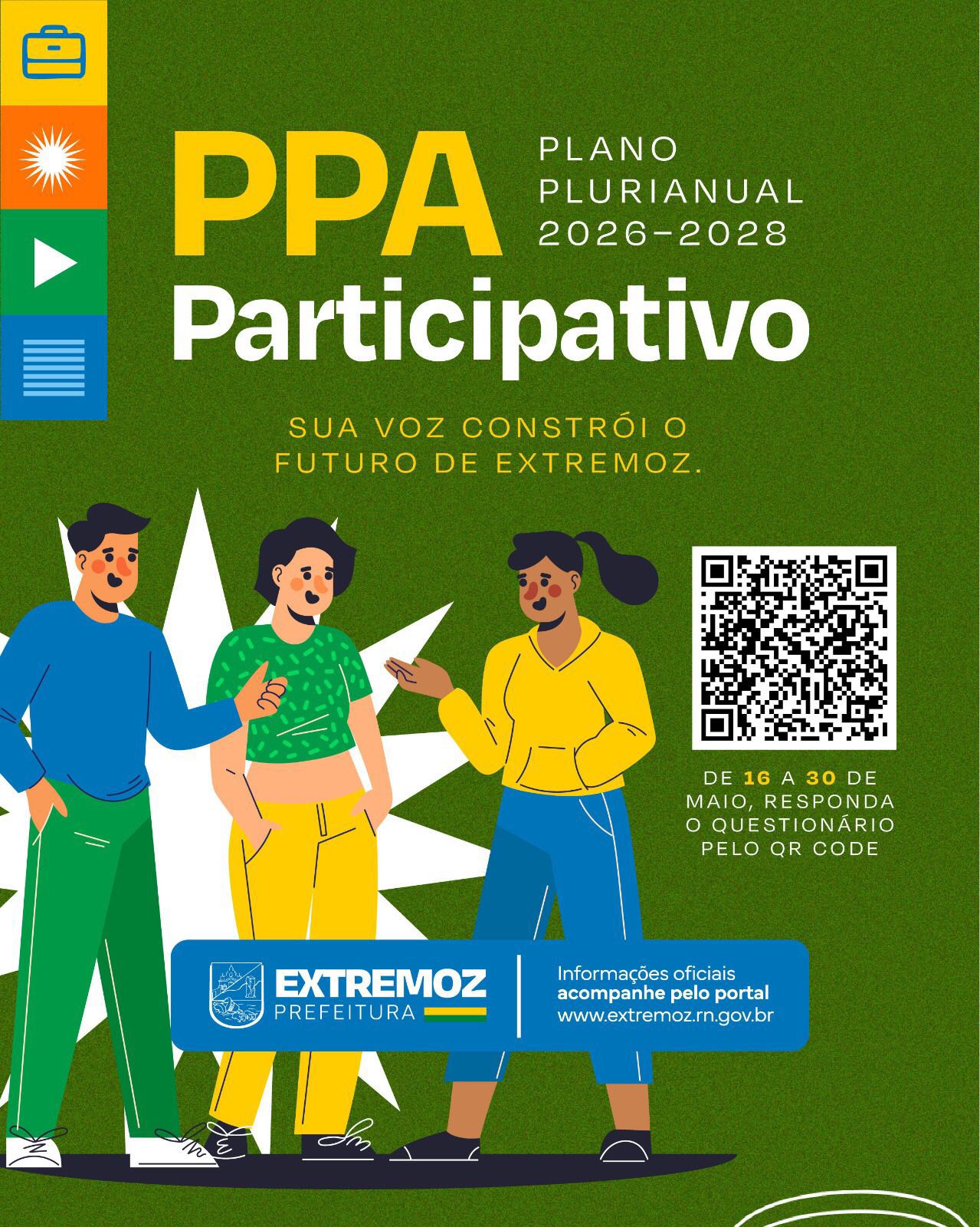 Prefeitura de Extremoz abre orçamento participativo e incentiva população a contribuir com planejamento da cidade