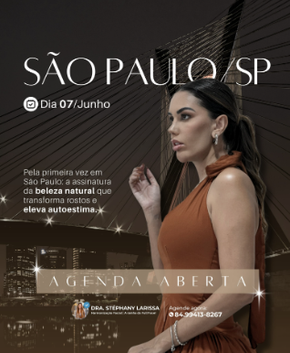 Pela primeira vez em São Paulo: Dra. Stéphany Larissa leva sua assinatura em beleza natural à capital paulista
