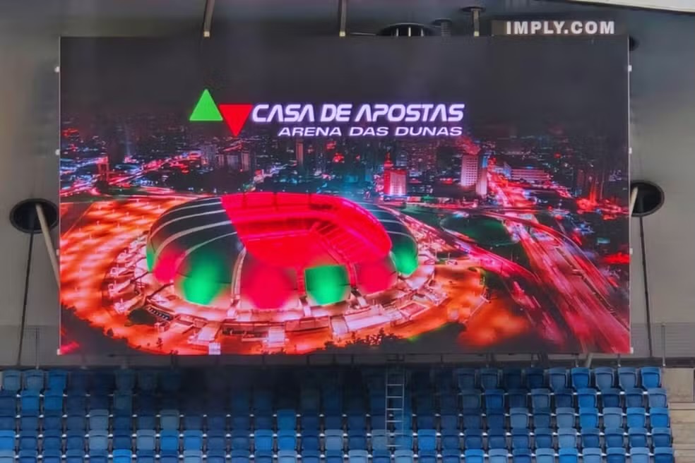 Arena das Dunas recebe novos painéis de LED com a maior resolução da América Latina