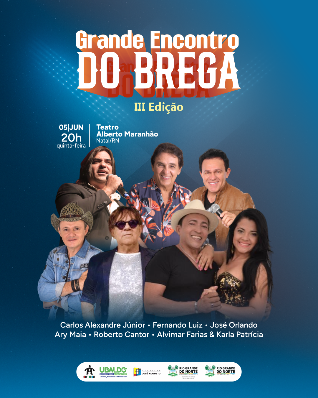Grande Encontro do Brega reúne no TAM artistas do gênero mais romântico do Brasil